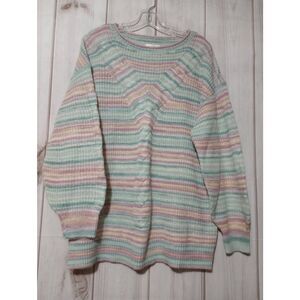 Lauren‎ Conrad Sweater Ladies Large Pink Blue